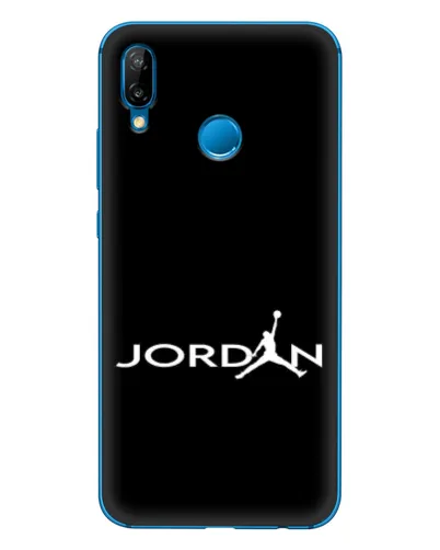 Чехол для Huawei P20 Lite (2019) с картинкой «Jordan White Logo»