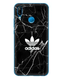 Чехол для Huawei P20 Lite (2019) с картинкой «Белый мрамор Adidas»
