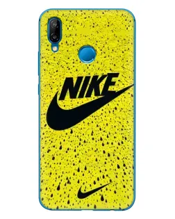 Чехол для Huawei P20 Lite (2019) с картинкой «Желтый текстурный Nike»