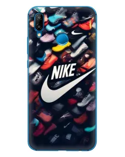 Чехол для Huawei P20 Lite (2019) с картинкой «Коллекция кроссовок Nike»
