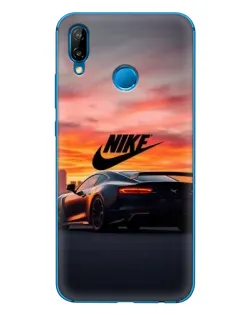 Чехол для Huawei P20 Lite (2019) с картинкой «Nike и суперкар»