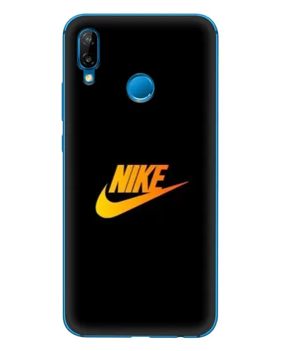 Чехол для Huawei P20 Lite (2019) с картинкой «Золотой логотип Nike»