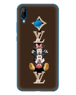 Чехол для Huawei P20 Lite (2019) с картинкой «LV и Микки Маус»
