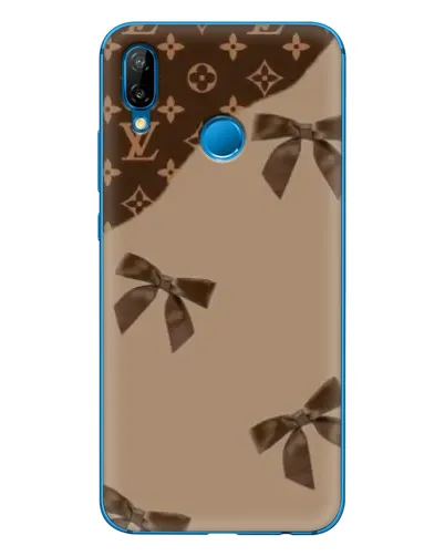 Чехол для Huawei P20 Lite (2019) с картинкой «LV — кофейный атлас» Чехол для Huawei P20 Lite (2019) с картинкой «LV — кофейный атлас»