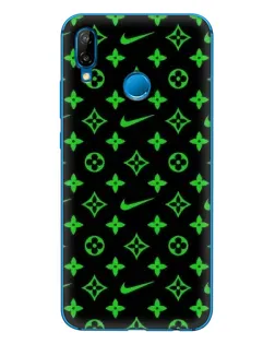 Чехол для Huawei P20 Lite (2019) с картинкой «Неоновый принт LV»