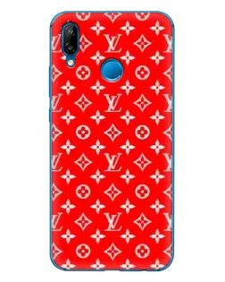 Чехол для Huawei P20 Lite (2019) с картинкой «Яркий паттерн LV»