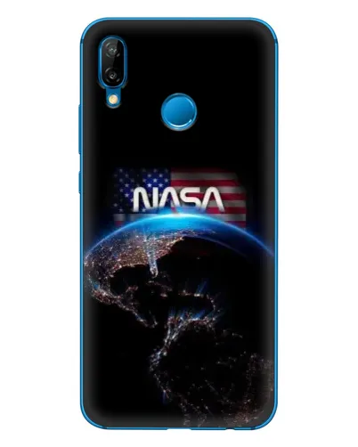 Чехол для Huawei P20 Lite (2019) с картинкой «Земля из космоса NASA»