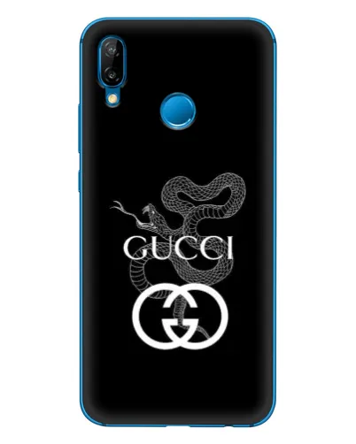 Чехол для Huawei P20 Lite (2019) с картинкой «Gucci — серебряная змея» Чехол для Huawei P20 Lite (2019) с картинкой «Gucci — серебряная змея»