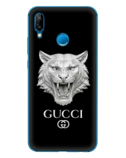Чехол для Huawei P20 Lite (2019) с картинкой «Gucci — серебряный лев»