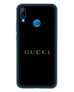 Чехол для Huawei P20 Lite (2019) с картинкой «Gucci — неоновый минимализм»