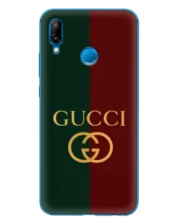 Чехол для Huawei P20 Lite (2019) с картинкой «Gucci — темно-зеленый градиент»