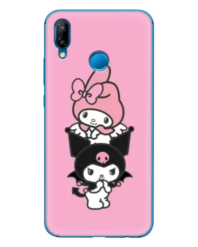 Чехол для Huawei P20 Lite (2019) с картинкой «My Melody и Kuromi»
