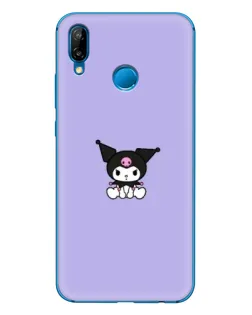 Чехол для Huawei P20 Lite (2019) с картинкой «Kuromi — фиолетовый минимализм»