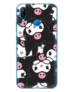 Чехол для Huawei P20 Lite (2019) с картинкой «Паттерн голов Куроми»