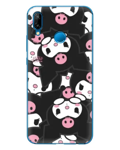 Чехол для Huawei P20 Lite (2019) с картинкой «Паттерн голов Куроми»
