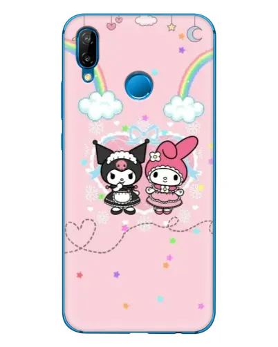 Чехол для Huawei P20 Lite (2019) с картинкой «My Melody и Kuromi»