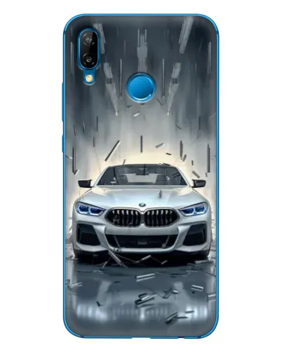 Чехол для Huawei P20 Lite (2019) с картинкой «BMW в свете фар» Чехол для Huawei P20 Lite (2019) с картинкой «BMW в свете фар»