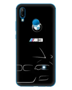 Чехол для Huawei P20 Lite (2019) с картинкой «Минималистичный принт BMW M3»
