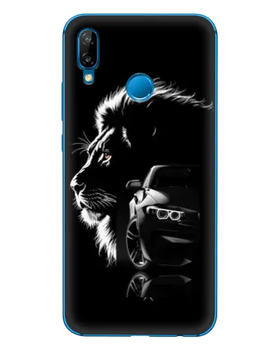 Чехол для Huawei P20 Lite (2019) с картинкой «BMW и лев» Чехол для Huawei P20 Lite (2019) с картинкой «BMW и лев»