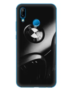 Чехол для Huawei P20 Lite (2019) с картинкой «Эмблема BMW — макро»
