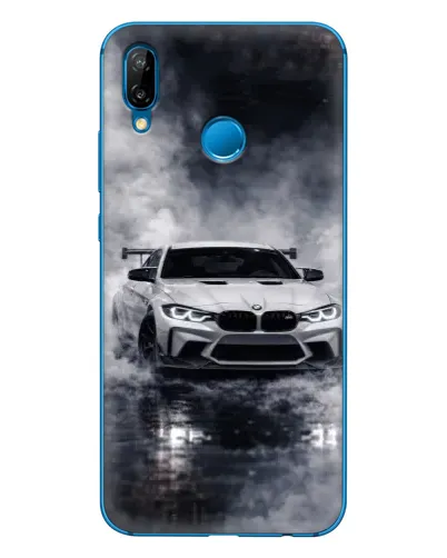 Чехол для Huawei P20 Lite (2019) с картинкой «BMW сквозь туман» Чехол для Huawei P20 Lite (2019) с картинкой «BMW сквозь туман»