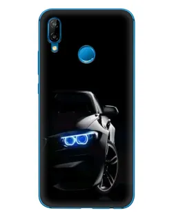 Чехол для Huawei P20 Lite (2019) с картинкой «BMW — ночной взгляд»