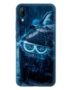 Чехол для Huawei P20 Lite (2019) с картинкой «BMW под дождем»