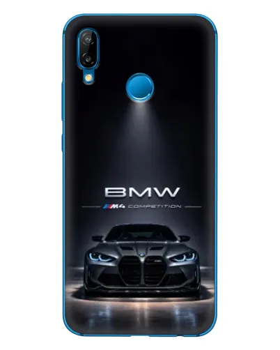 Чехол для Huawei P20 Lite (2019) с картинкой «BMW сквозь ночной город» Чехол для Huawei P20 Lite (2019) с картинкой «BMW сквозь ночной город»