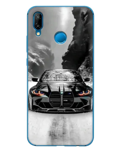 Чехол для Huawei P20 Lite (2019) с картинкой «BMW — акварельный дрифт» Чехол для Huawei P20 Lite (2019) с картинкой «BMW — акварельный дрифт»