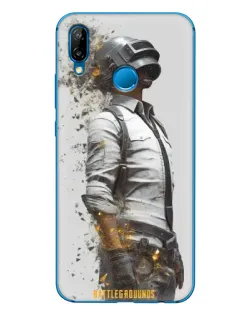 Чехол для Huawei P20 Lite (2019) с картинкой «PUBG — боец в пыли»