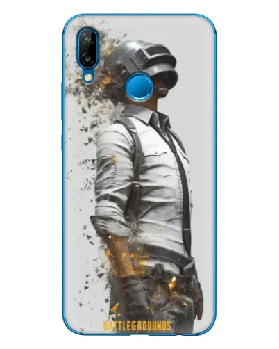 Чехол для Huawei P20 Lite (2019) с картинкой «PUBG — боец в пыли»