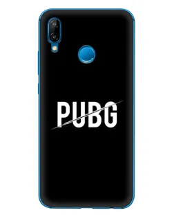 Чехол для Huawei P20 Lite (2019) с картинкой «PUBG — белый логотип»