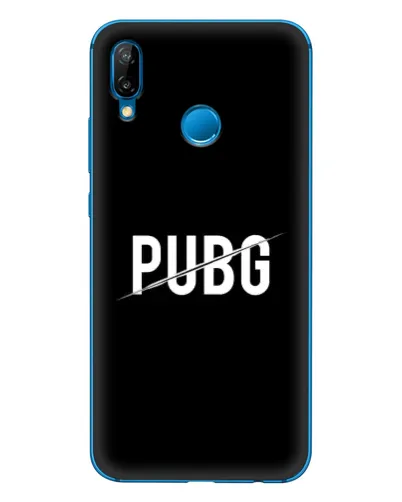 Чехол для Huawei P20 Lite (2019) с картинкой «PUBG — белый логотип»