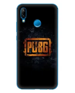 Чехол для Huawei P20 Lite (2019) с картинкой «PUBG — золотой логотип»