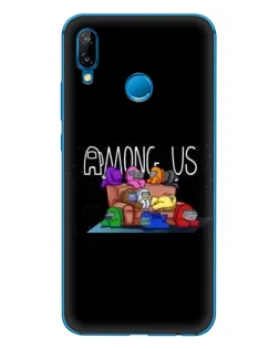 Чехол для Huawei P20 Lite (2019) с картинкой «Логотип Among Us»
