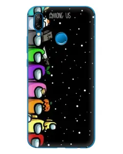Чехол для Huawei P20 Lite (2019) с картинкой «Команда Among Us»