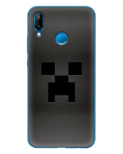 Чехол для Huawei P20 Lite (2019) с картинкой «Черный крипер градиент»