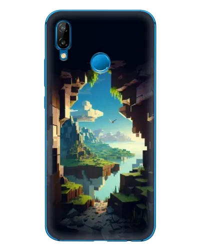 Чехол для Huawei P20 Lite (2019) с картинкой «Вид из пещеры»