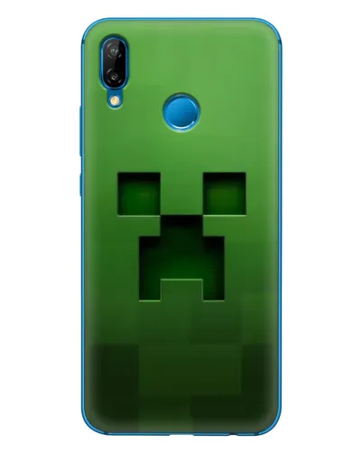 Чехол для Huawei P20 Lite (2019) с картинкой «Крипер микро-дизайн»
