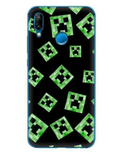 Чехол для Huawei P20 Lite (2019) с картинкой «Паттерн с криперами»