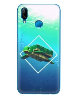 Чохол для Huawei P20 Lite (2019) з картинкою «Черепаха Minecraft»