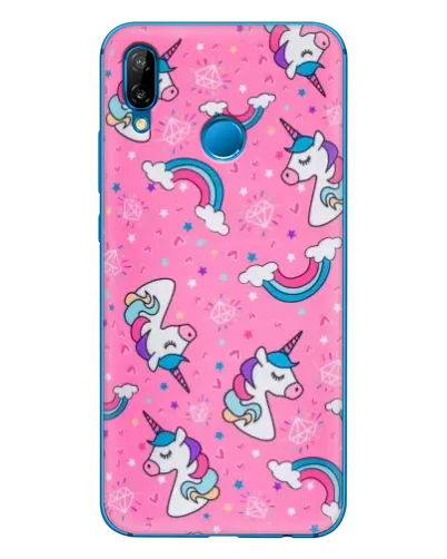 Чехол для Huawei P20 Lite (2019) с картинкой «Unicorn паттерн розовый» Чехол для Huawei P20 Lite (2019) с картинкой «Unicorn паттерн розовый»