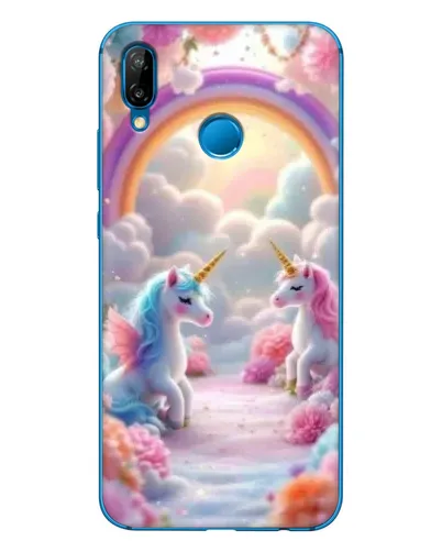 Чехол для Huawei P20 Lite (2019) с картинкой «Радуга и единороги» Чехол для Huawei P20 Lite (2019) с картинкой «Радуга и единороги»
