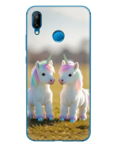 Чехол для Huawei P20 Lite (2019) с картинкой «Пара единорогов» Чехол для Huawei P20 Lite (2019) с картинкой «Пара единорогов»