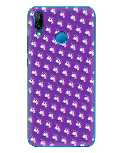 Чехол для Huawei P20 Lite (2019) с картинкой «Единороги на фиолетовом» Чехол для Huawei P20 Lite (2019) с картинкой «Единороги на фиолетовом»