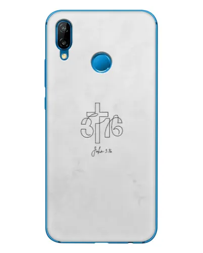 Чехол для Huawei P20 Lite (2019) с картинкой «Иоанна 3:16 Крест»
