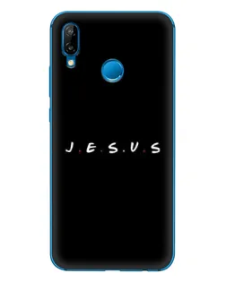 Чехол для Huawei P20 Lite (2019) с картинкой «Точки веры J.E.S.U.S.»