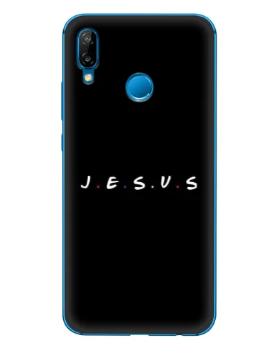 Чехол для Huawei P20 Lite (2019) с картинкой «Точки веры J.E.S.U.S.»