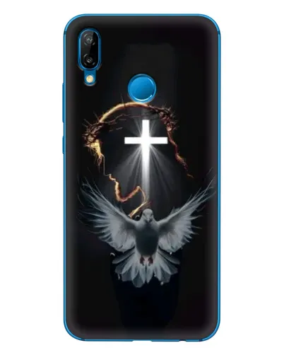 Чехол для Huawei P20 Lite (2019) с картинкой «Голубь и Свет»