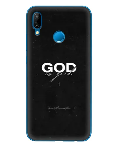 Чехол для Huawei P20 Lite (2019) с картинкой «GOD — Бог над всем»